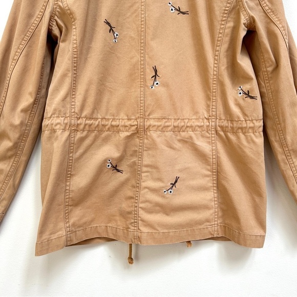Madewell Embroidered Pessage Jacket Floral Military Style, Size Medium - Picture 13 of 16